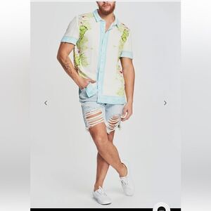 SER.O.YA JACK VINTAGE STRAIGHT  DENIM SHORTS NEW SIZE 30